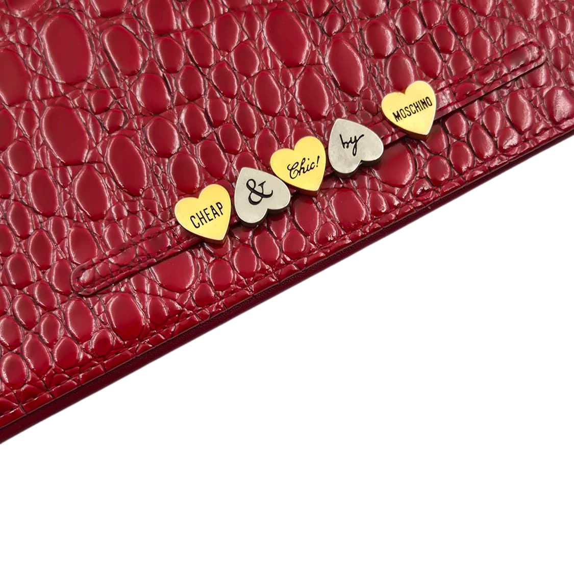 00s 모스키노 칩앤시크 크로커다일 레드 장지갑 상품이미지2