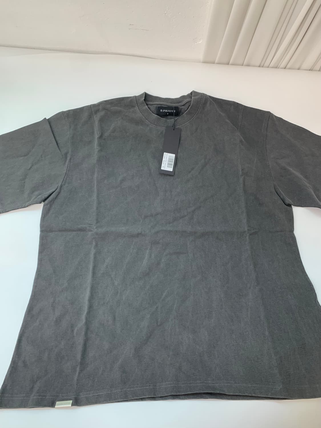 CLASSIC COTTON T-SHIRTS / WASHED BLACK 상품이미지5