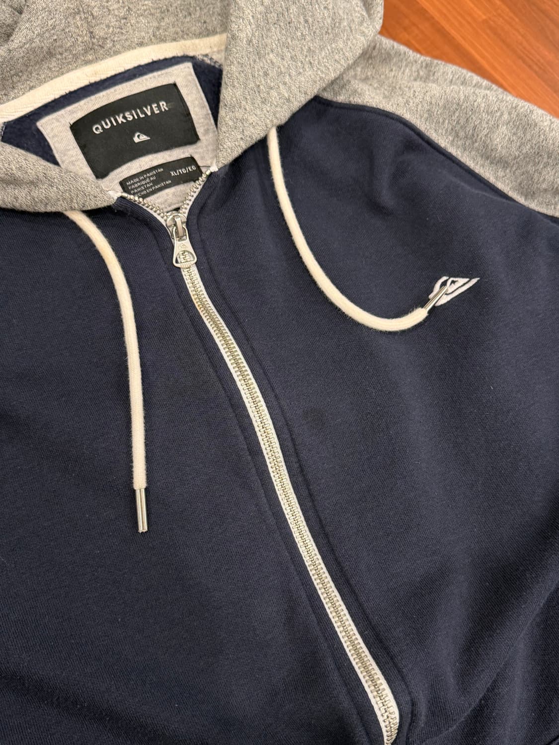 Quik Silver 퀵실버 배색 스웻 후드 집업 상품이미지8