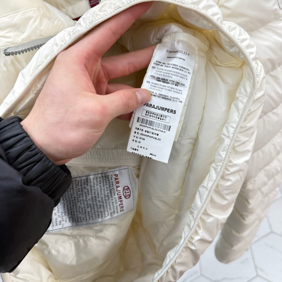 [M/백화점] 파라점퍼스 라이트 경량패딩 화이트 상품이미지6