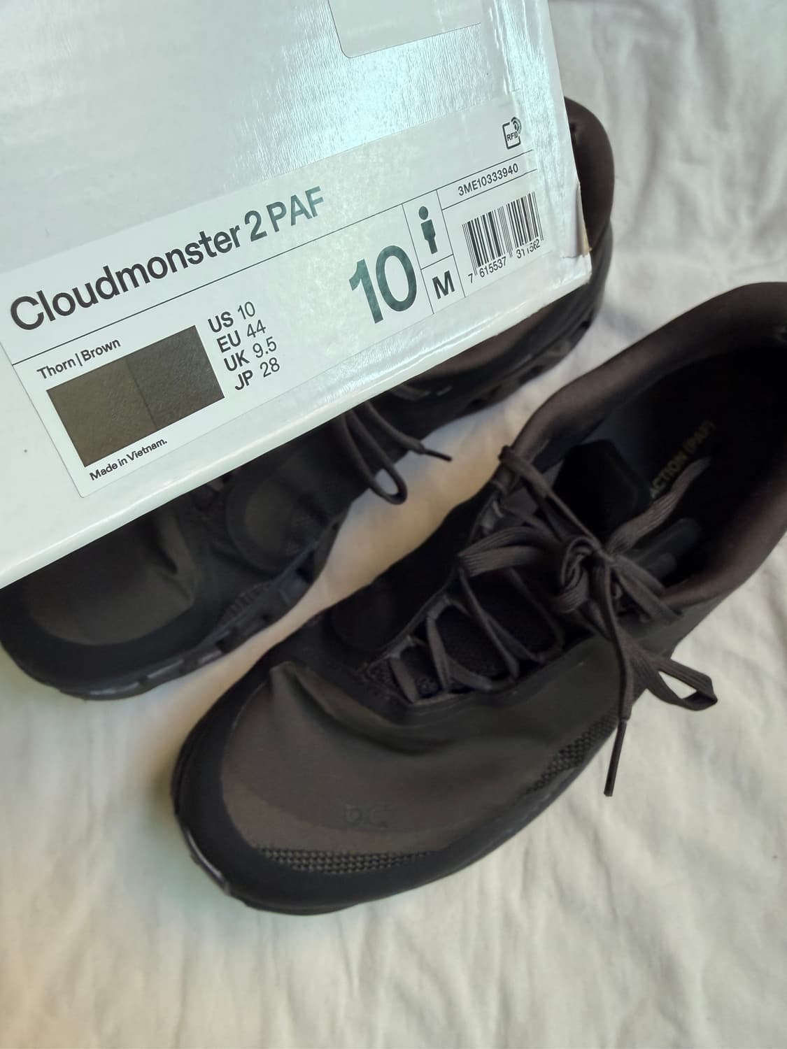 온 러닝 x 포스트 아카이브 팩션 (파프) 클라우드몬스터 2 쏜 브라운 상품이미지5