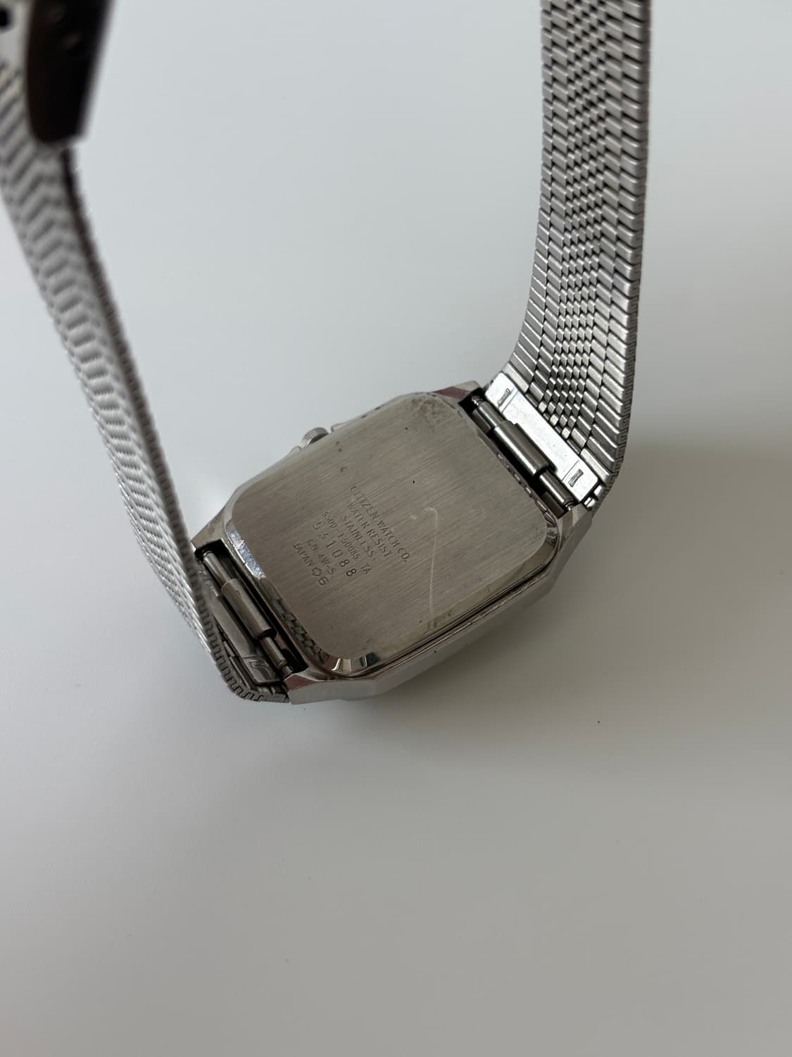 1990년대 Forma 크림 다이얼 실버 스퀘어 쿼츠 남성 상품이미지6