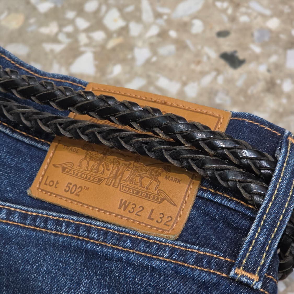 영국산 ANGLO 꽈배기 레더 벨트 상품이미지5