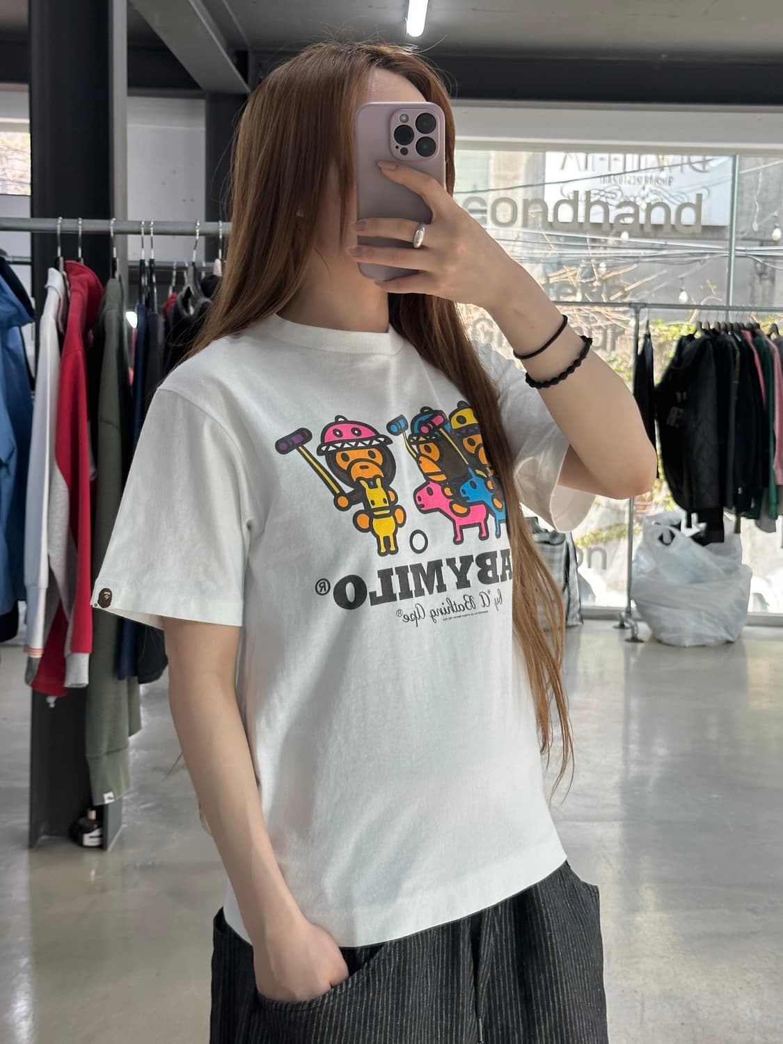 베이프 베이비마일로 홀스 프렌즈 반팔티 상품이미지2