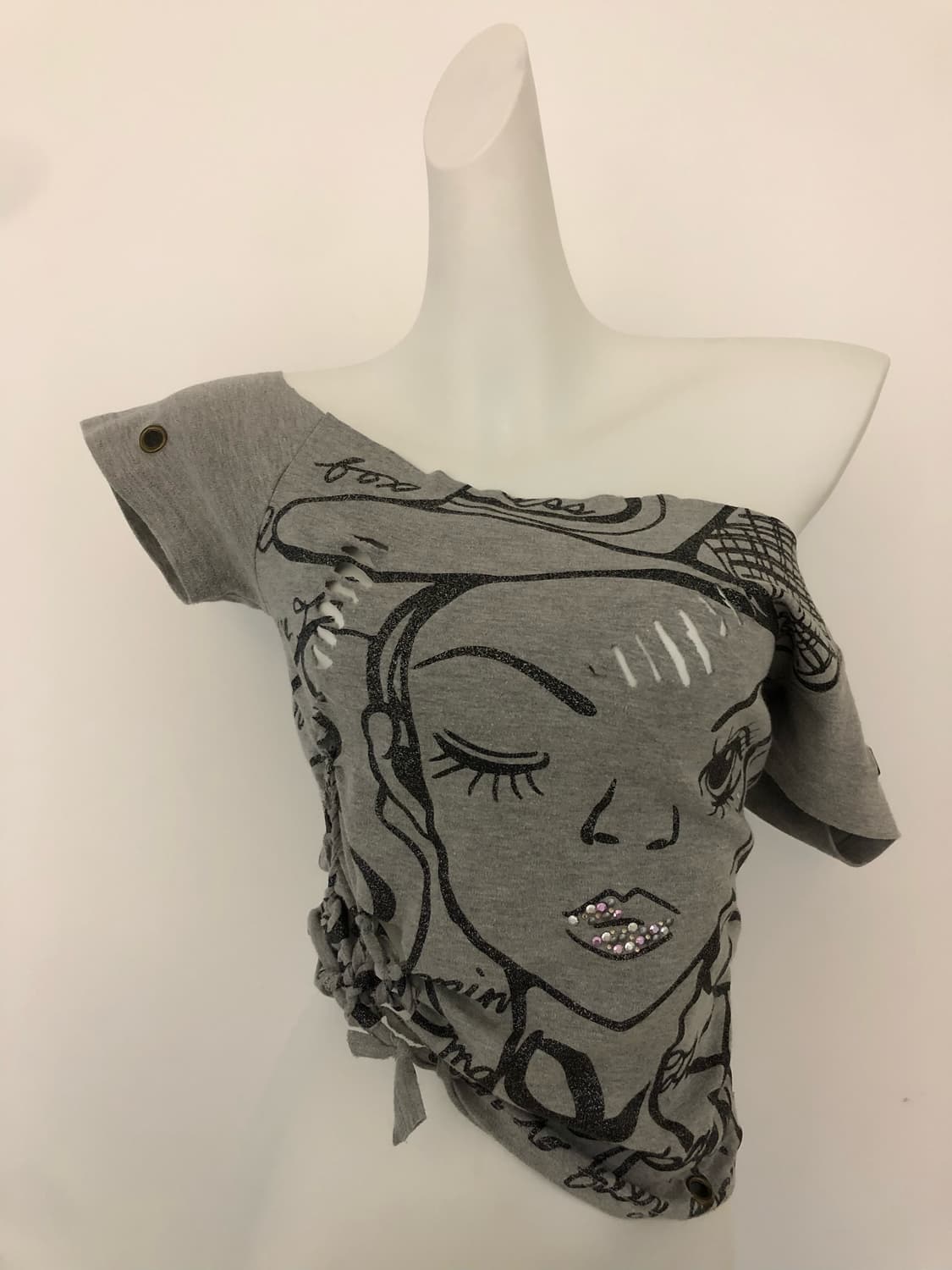 Wink girl glitter knot top 상품이미지4