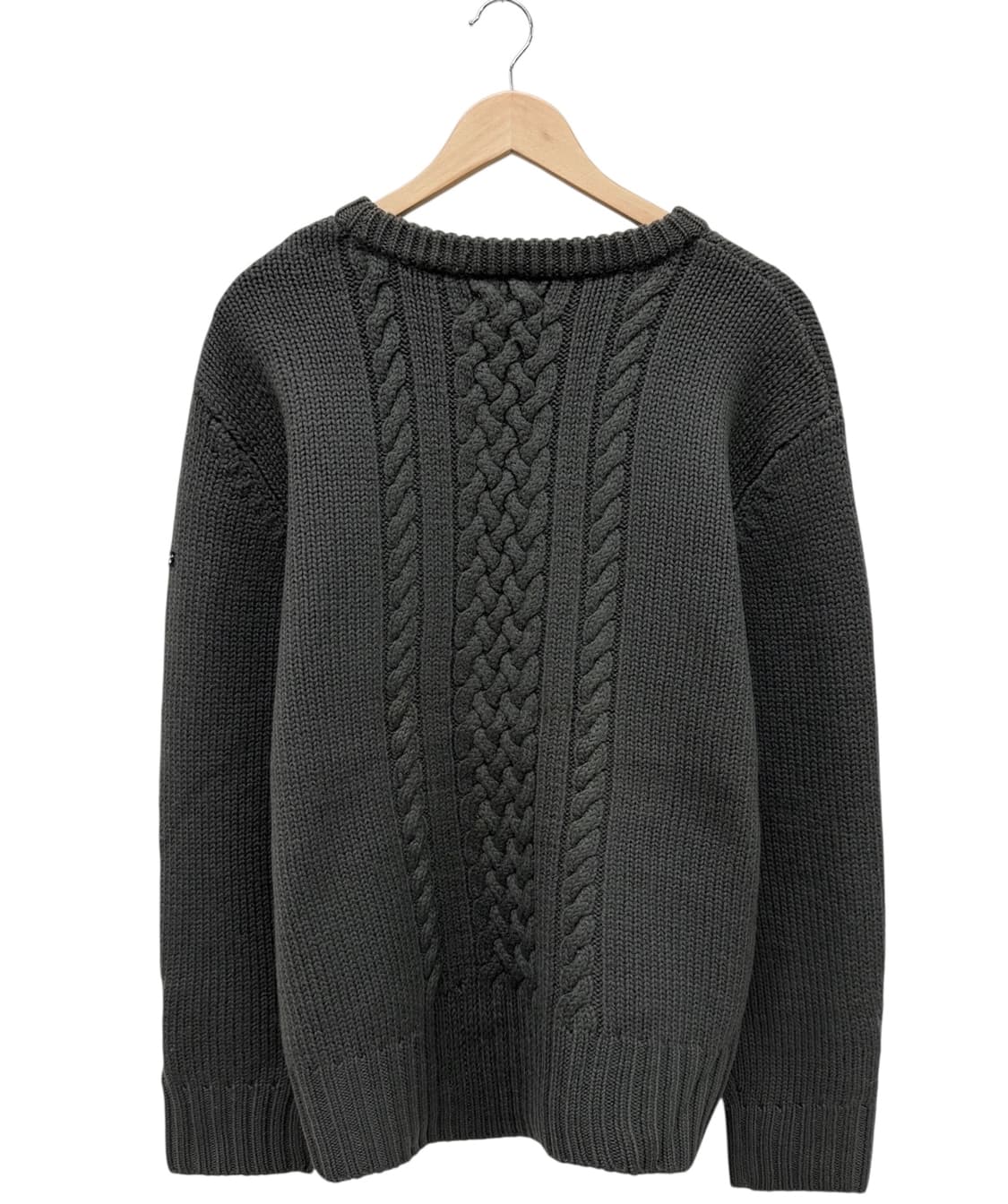 리바이스 울 꽈배기 니트 카키그레이 (XL) 상품이미지9