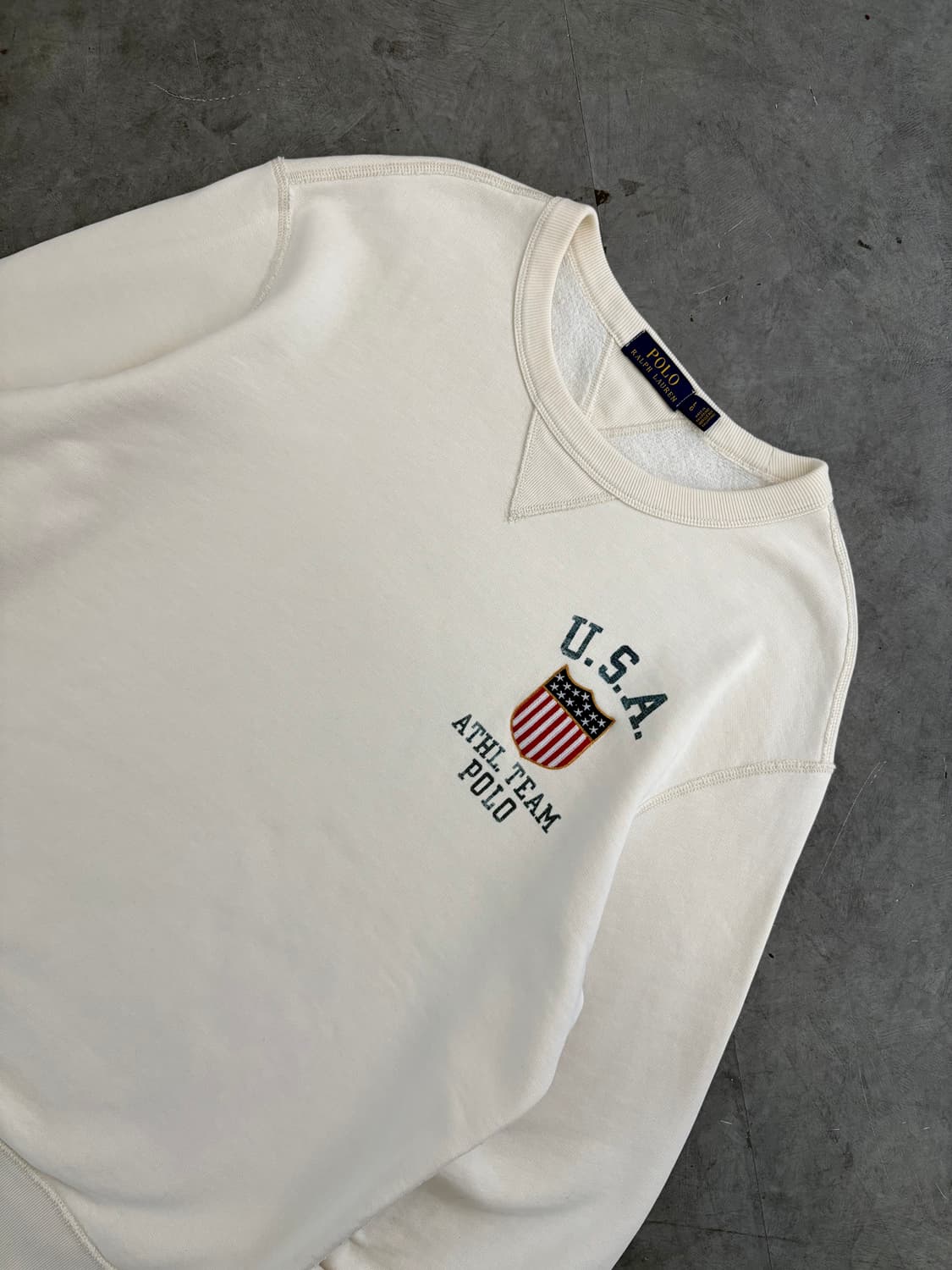 Polo 폴로 랄프로렌 신형 아이보리 맨투맨 상품이미지2