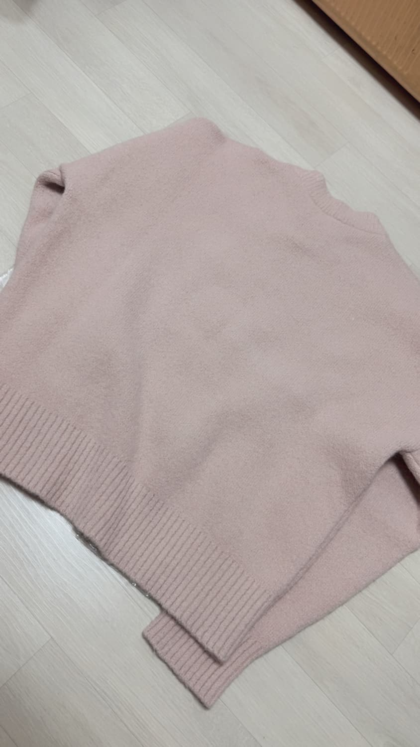 [S] 아미 알파카 하트 로고 니트 핑크 상품이미지2