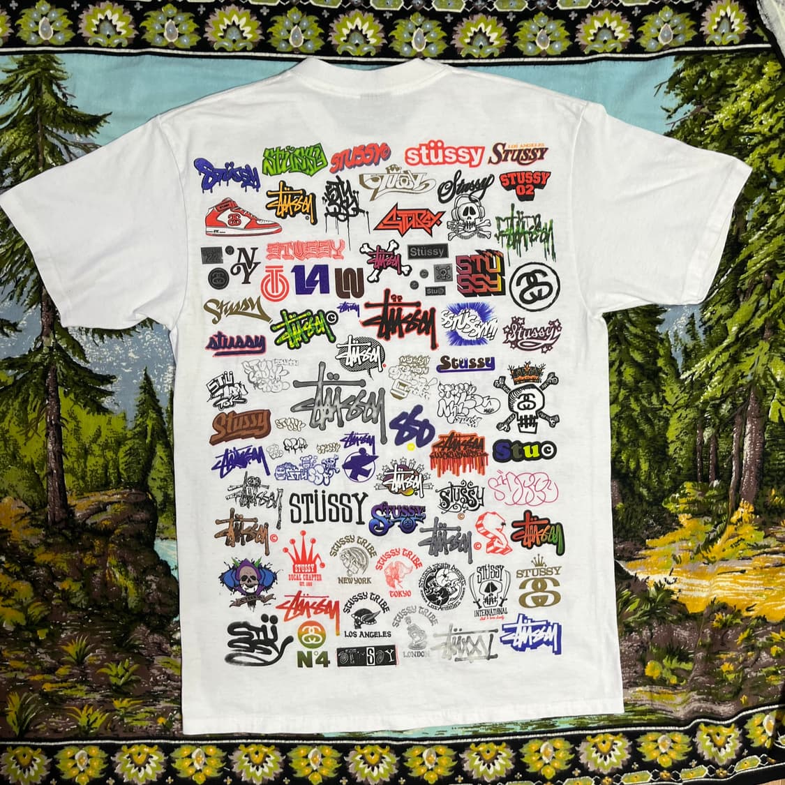 00s Stussy All Logo Tee M 상품이미지2