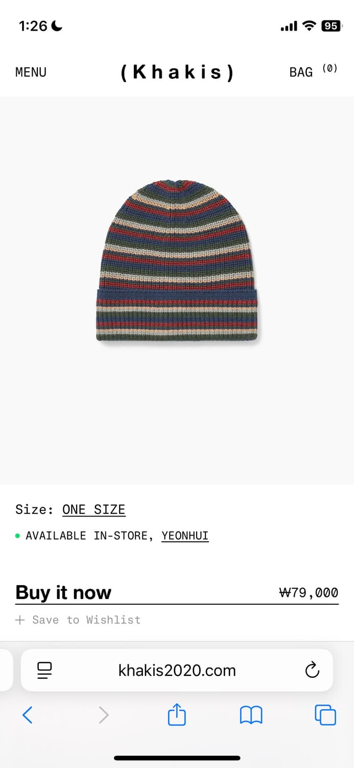 카키스 비니 택만 뗀 놈… 상품이미지1