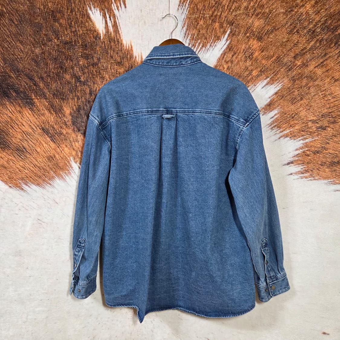 앤듀 오버핏 중청 투포켓 데님자켓 상품이미지5