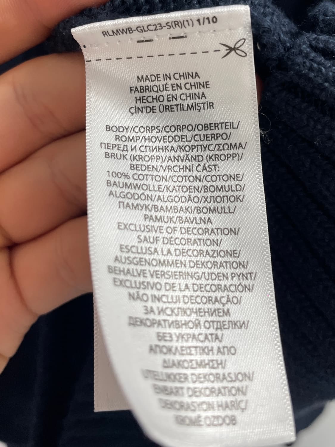 폴로 랄프로렌 케이블 라운드 니트 (on.624) 상품이미지5