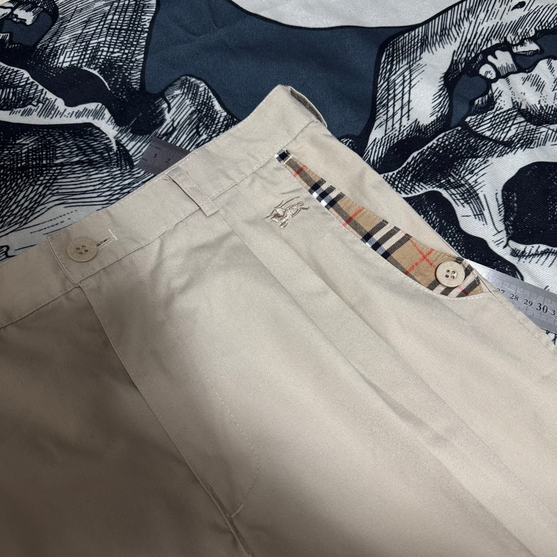 00s 버버리 원턱 코튼팬츠 32사이즈 상품이미지2