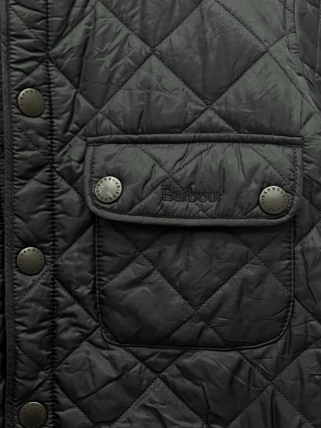 바버 더블포켓 퀼팅 봄버 자켓 S 블랙 상품이미지4