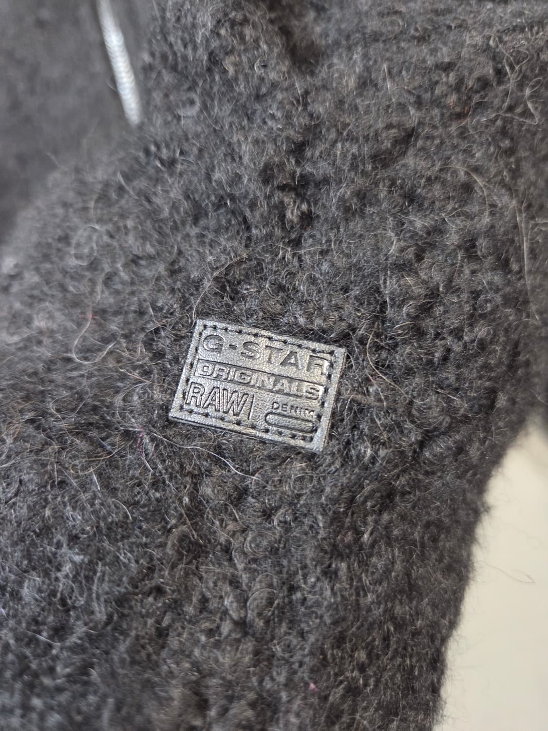 G-STAR후드 뽀글이 털 집업 블랙(S) 상품이미지4