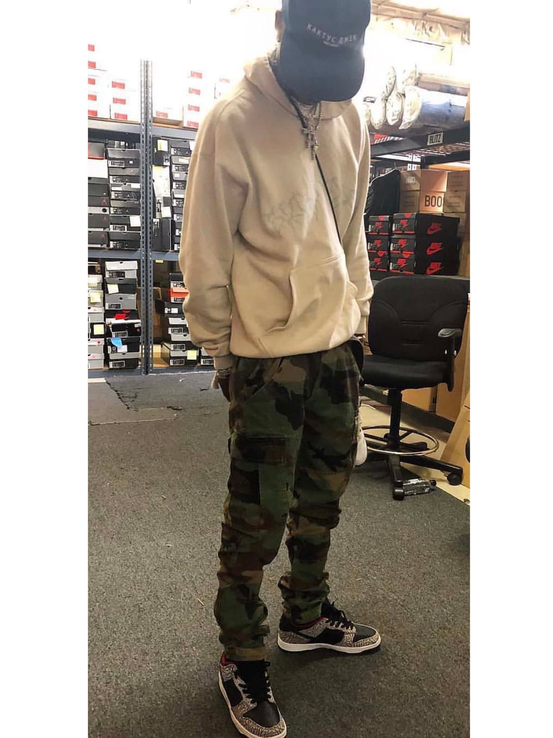 폴로 랄프로렌 트래비스 스캇 밀스펙 카모 유틸리티 카고 팬츠 상품이미지6