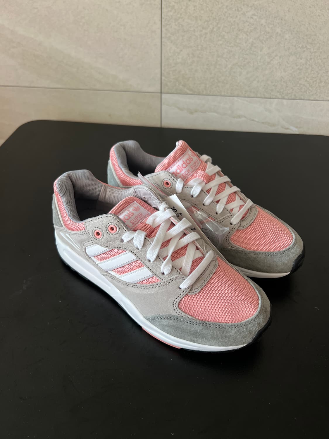 [230mm] [미사용 새제품] 아디다스 테크 슈퍼 EF (핑크/그레이) 상품이미지1