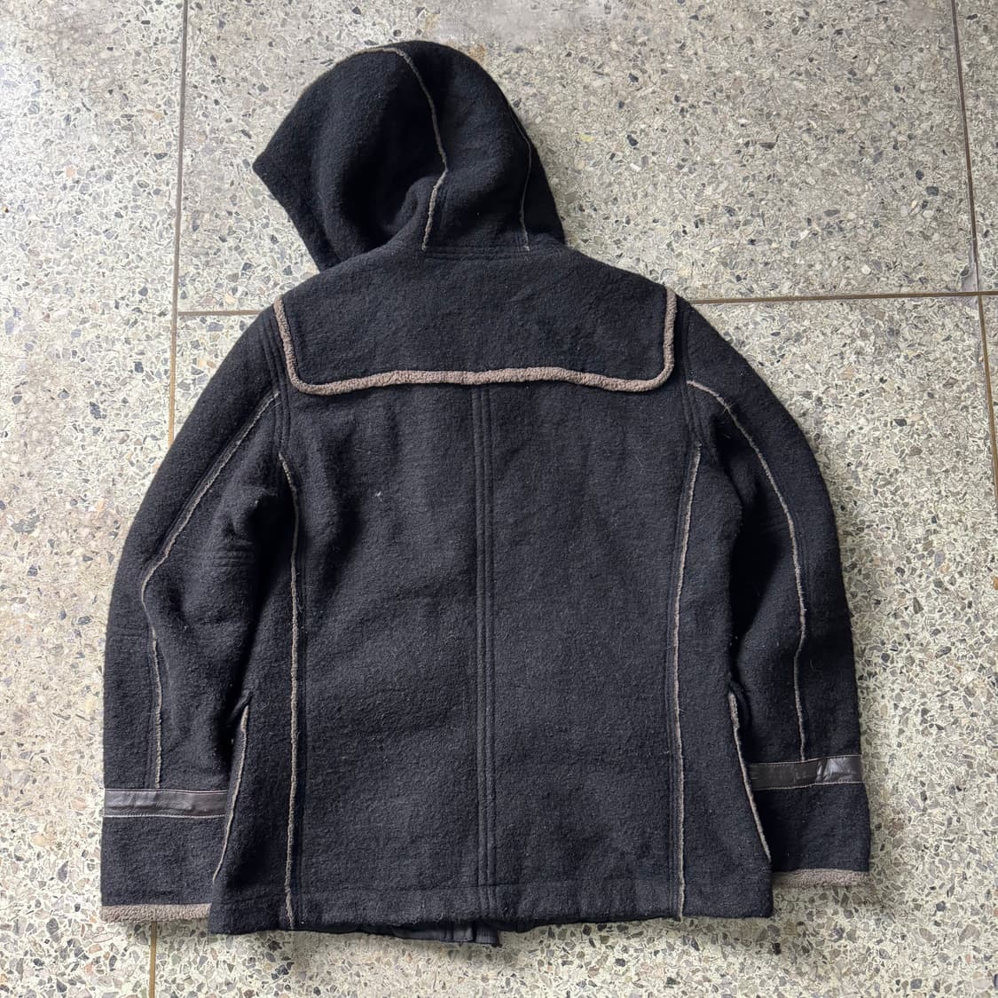 [XL] Diesel 디젤 울 후드 더플 코트 자켓 상품이미지3