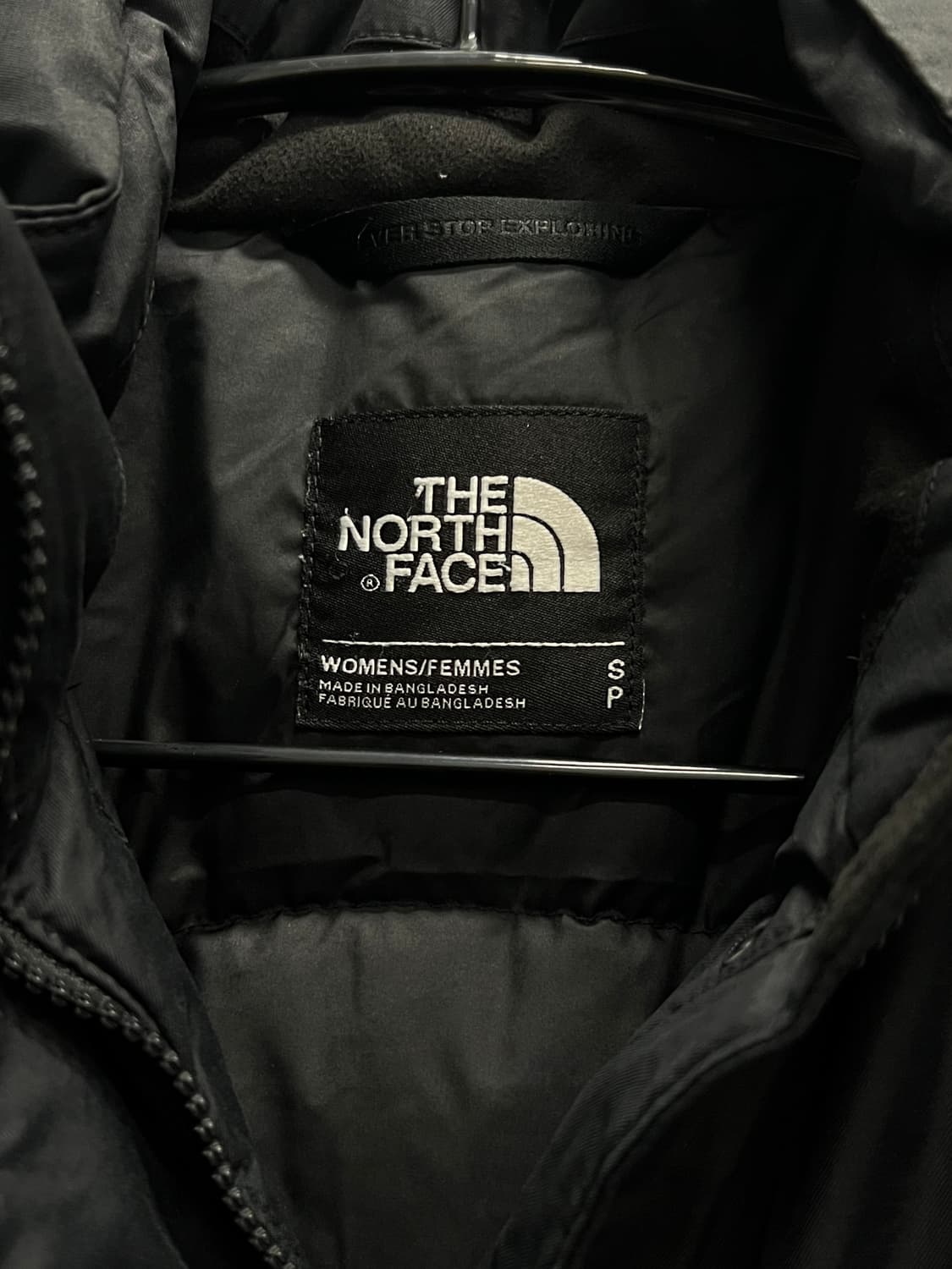 노스페이스 우먼스 하이벤트 구스다운 야상 패딩 자켓 블랙 상품이미지4