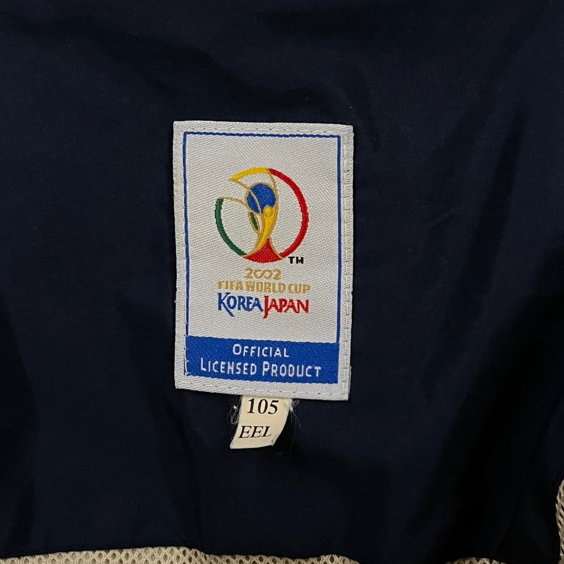 [정품/105] 2002 한일 월드컵 네이비 아이보리 바람막이 b10 상품이미지4