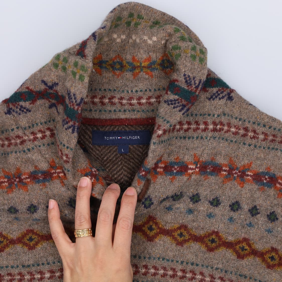 L 타미힐피거 숄카라 가디건 0417H1 상품이미지3