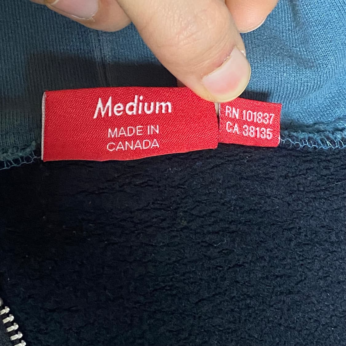 슈프림 로고 후드집업 M 상품이미지6