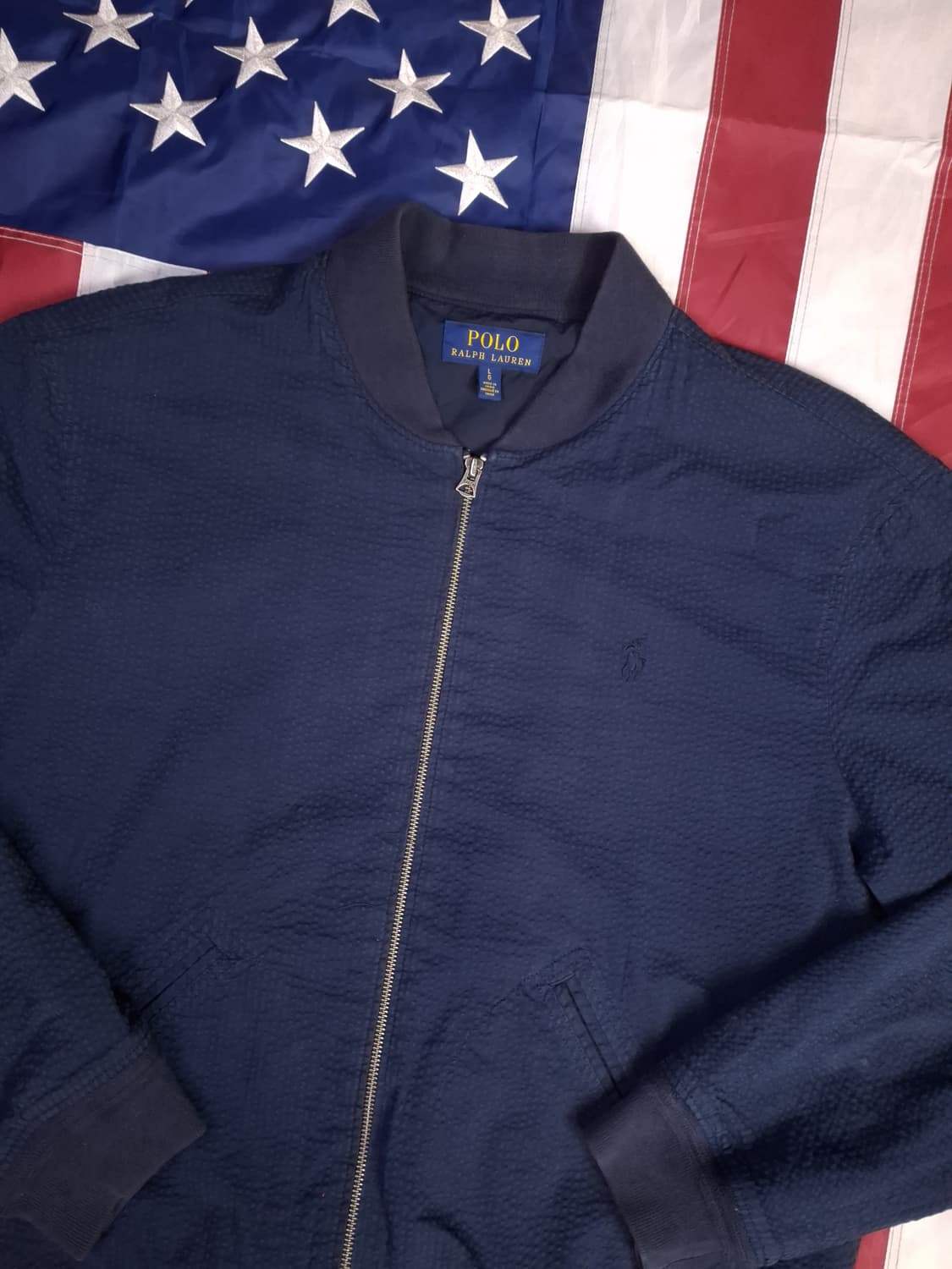 오리지날 신형 랄프로렌폴로 폴로 시어서커 봄버 자켓 상품이미지7