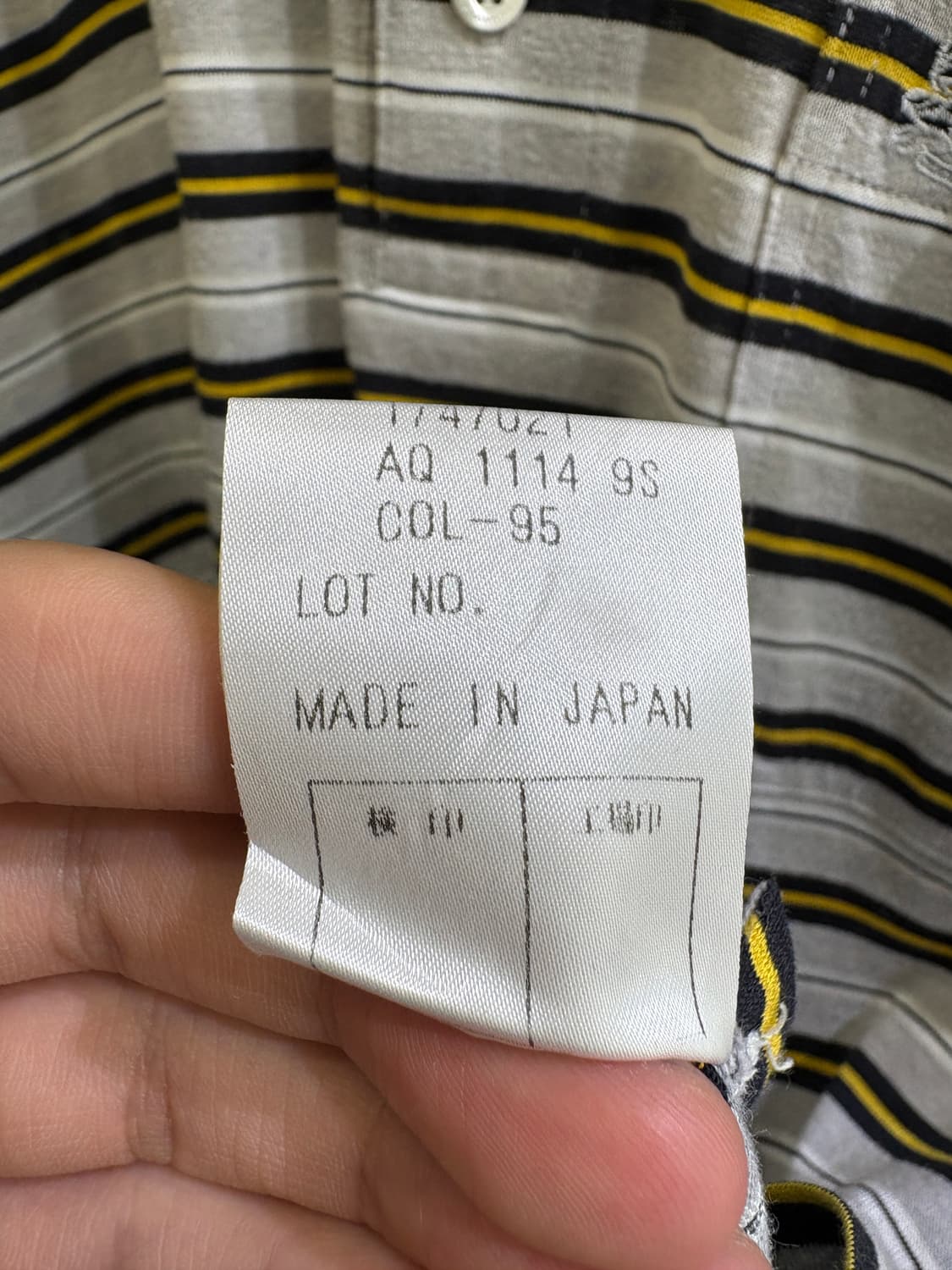 AQUASCUTUM (Made in Japan) 카라반팔티셔츠 상품이미지8