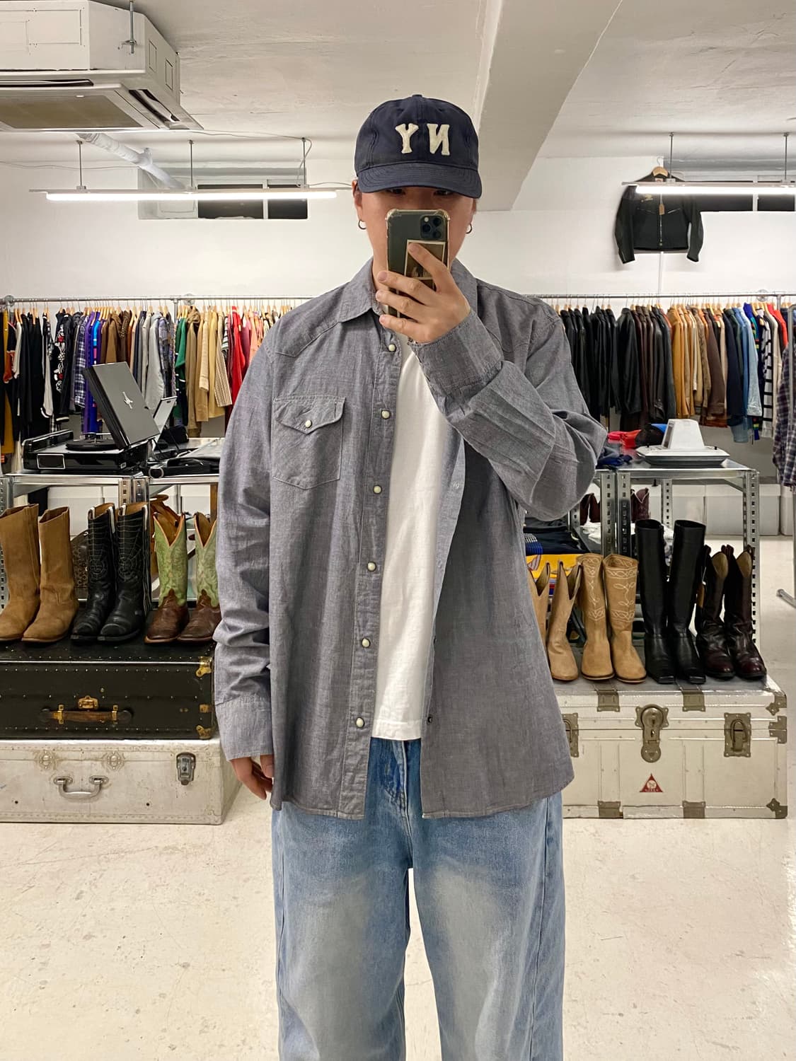 OLD GAP western chambray shirts 올드갭 웨스턴 상품이미지2