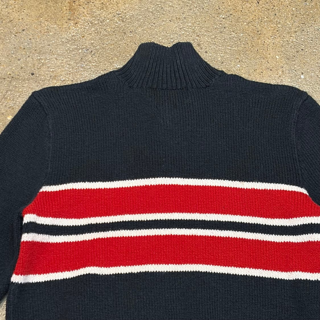 새상품급 90s 미국 빈티지 폴로랄프로렌 터틀넥 반집업 니트 상품이미지8