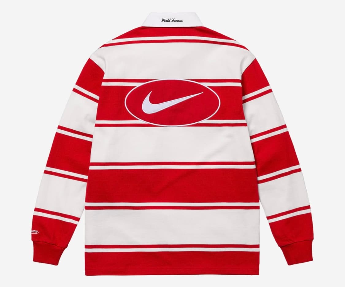 XL 슈프림 나이키 스트라이프 럭비 티셔츠  상품이미지2