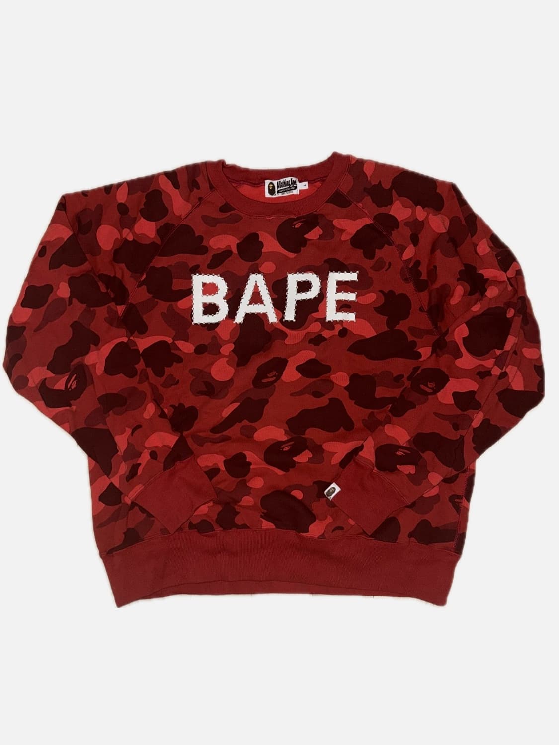 베이프 홍계 큐빅 스웻셔츠 L 상품이미지1