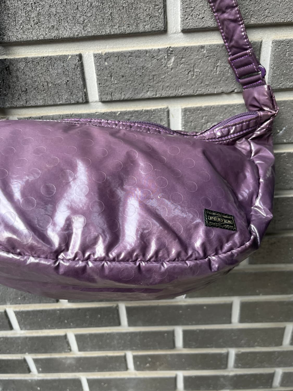Porter 포터 도트 호보백 퍼플 상품이미지4