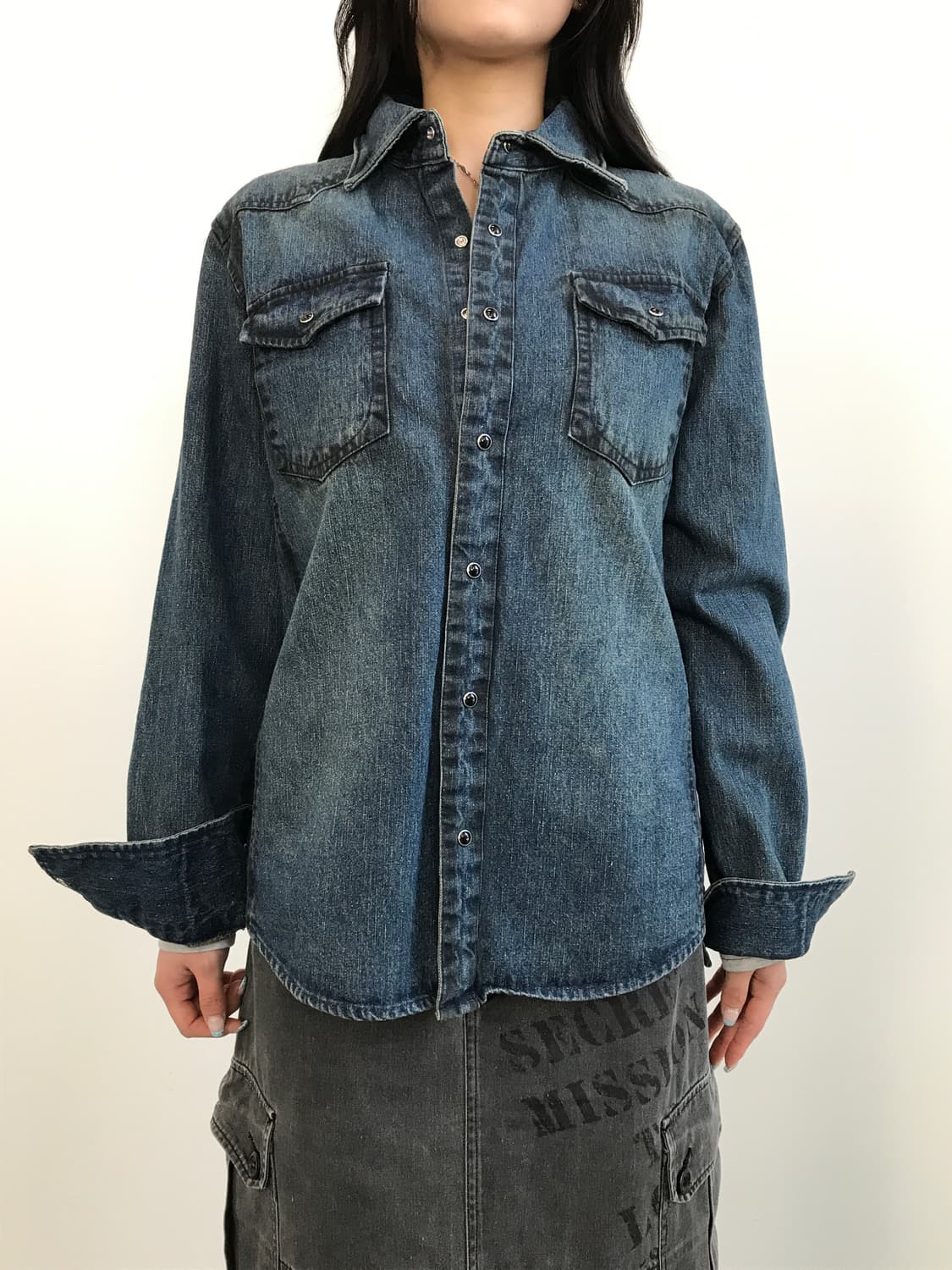 Semantic Design Western Denim Shirt 상품이미지2