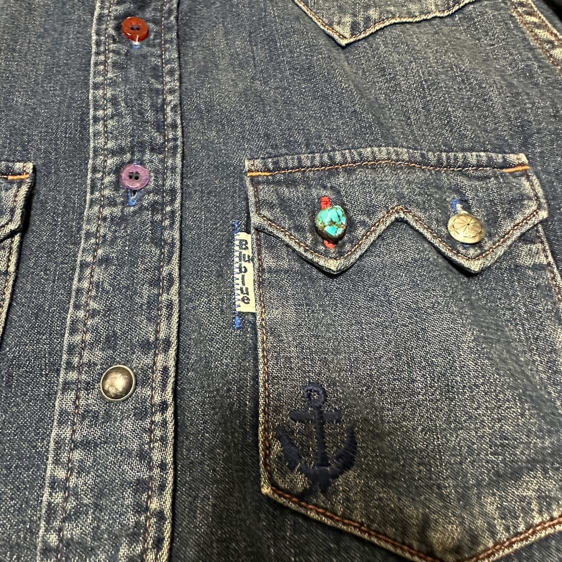 BLUE BLUE japan made denim shirt 상품이미지3