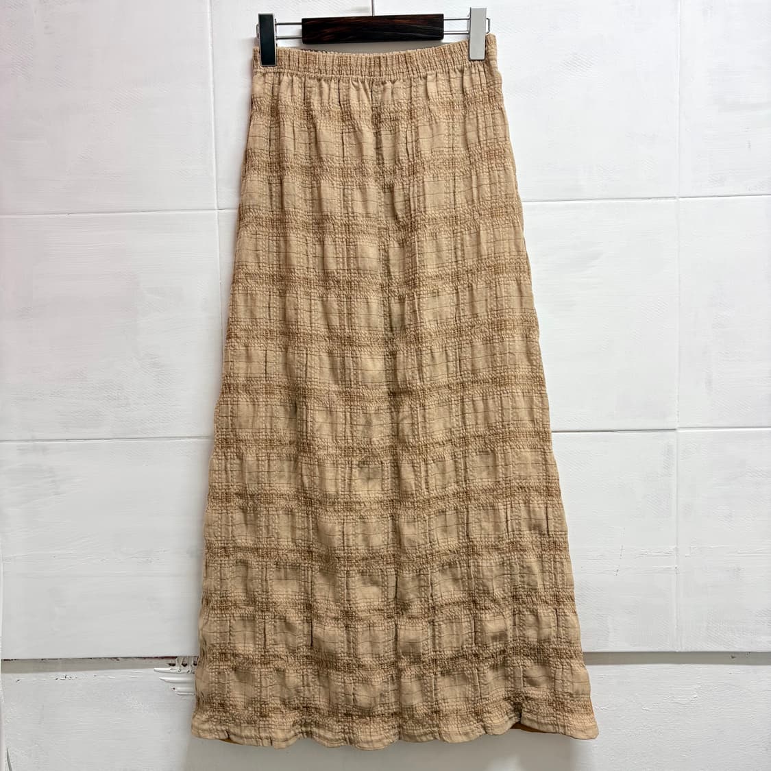 체크 크리즈 패치워크 롱 스커트  JPN 상품이미지4