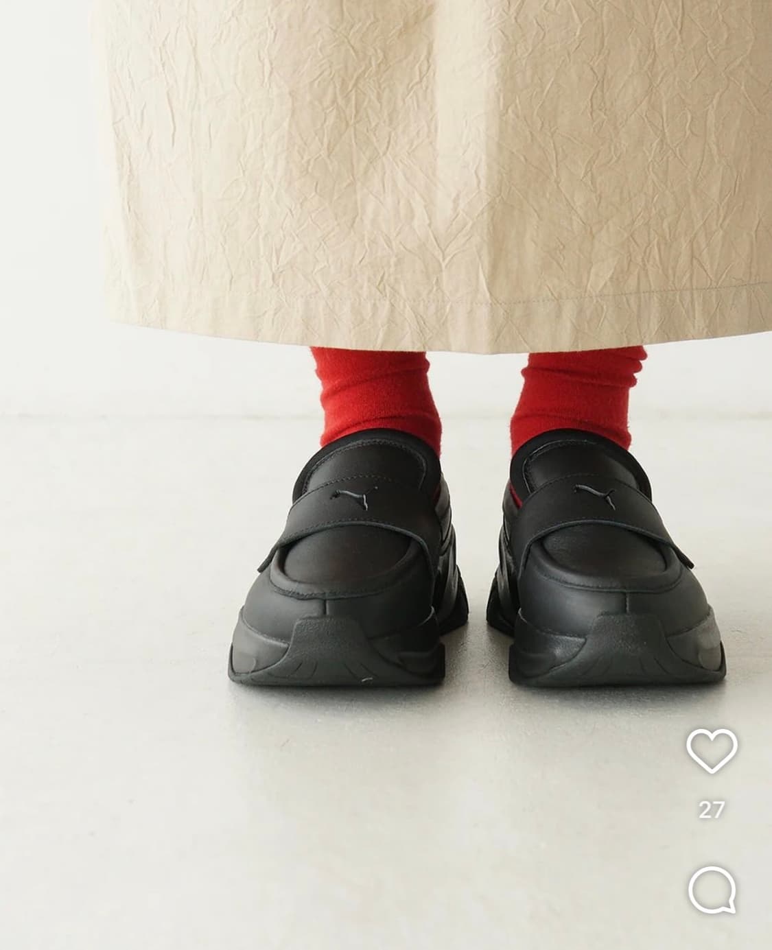 푸마 소피르 로퍼 블랙 230 상품이미지2