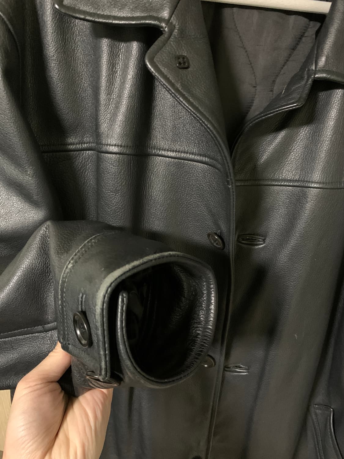 올드 갭 레더 가죽 카 코트 L 상품이미지3