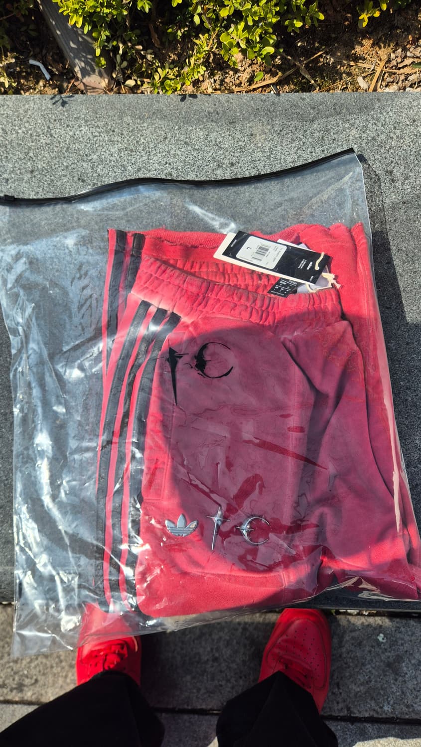 떠그클럽 아디다스 버뮤다팬츠 파워레드 L 상품이미지4