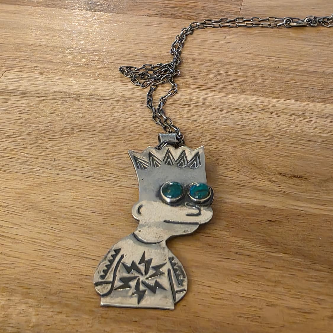 문카 Monqa 뉴티브 바트심슨 실버 목걸이 새상품 상품이미지3