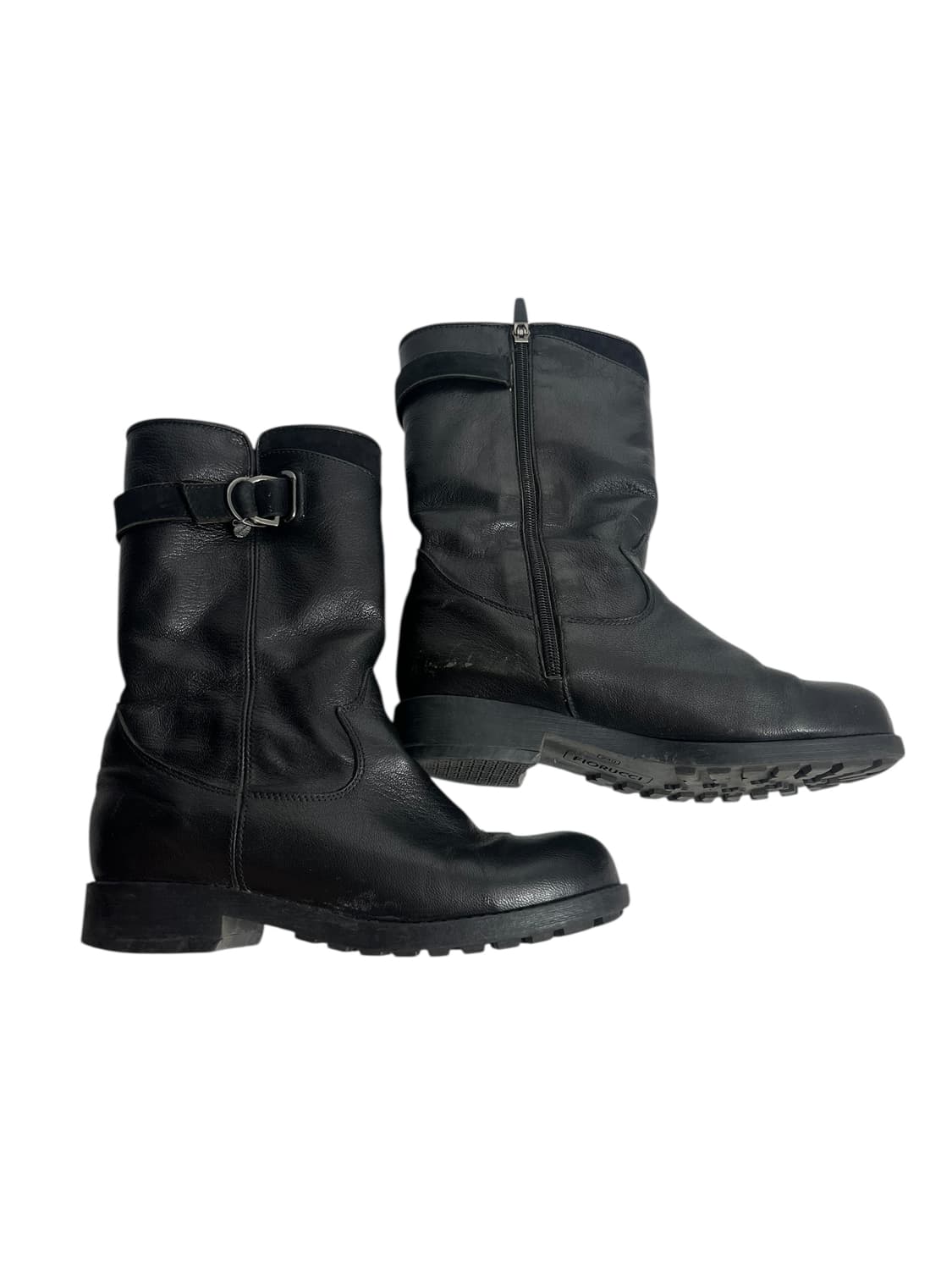 피오루치 블랙 레더 워커부츠 240mm  상품이미지1