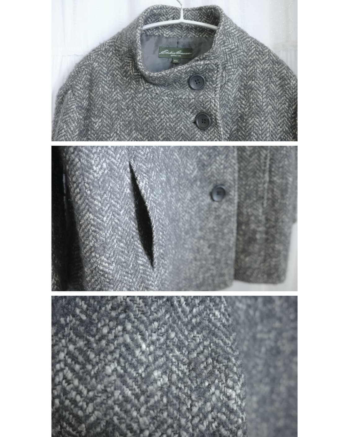 Grey half coat 상품이미지3