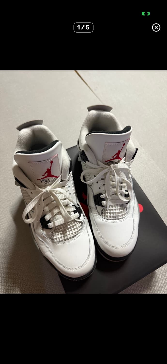 Jordan 4 Retro OG 화이트시멘트 2025 상품이미지2