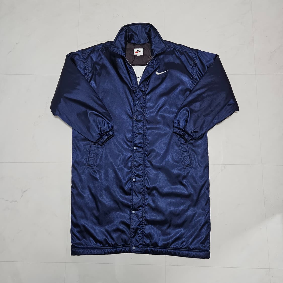 M 오버핏 나이키 빅스우시 올드스쿨 돕바 롱패딩 벤치코트 상품이미지2