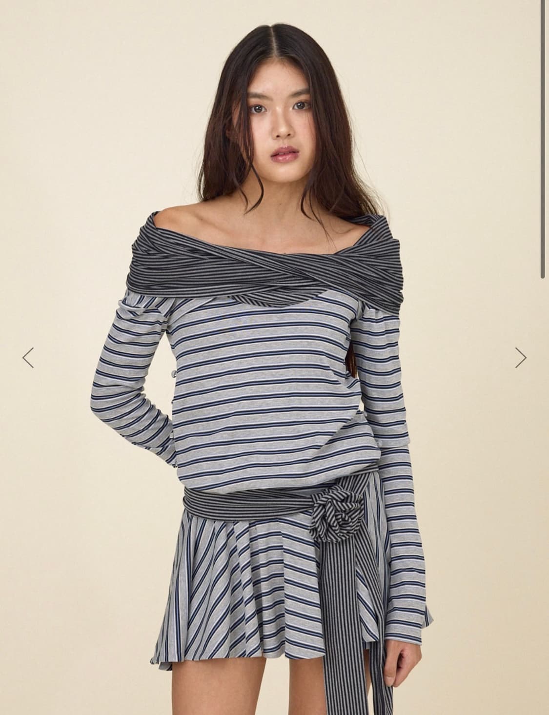 글로니 듄 투톤 드레스 glowny dune twotone dress 상품이미지1