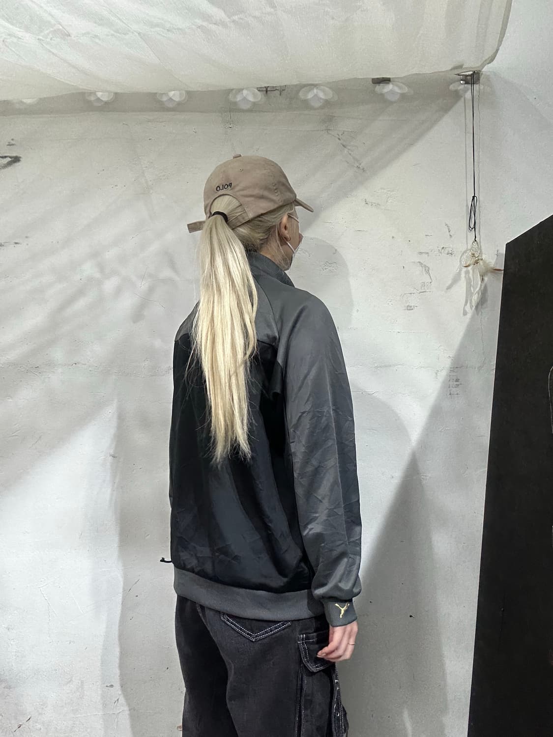 푸마 y2k 차콜 올드스쿨 오버핏 트랙탑 져지  상품이미지3