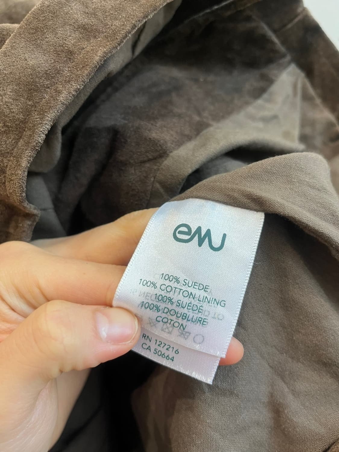 EMJ 리얼스웨이드 사선집업 자켓 우먼즈  상품이미지7