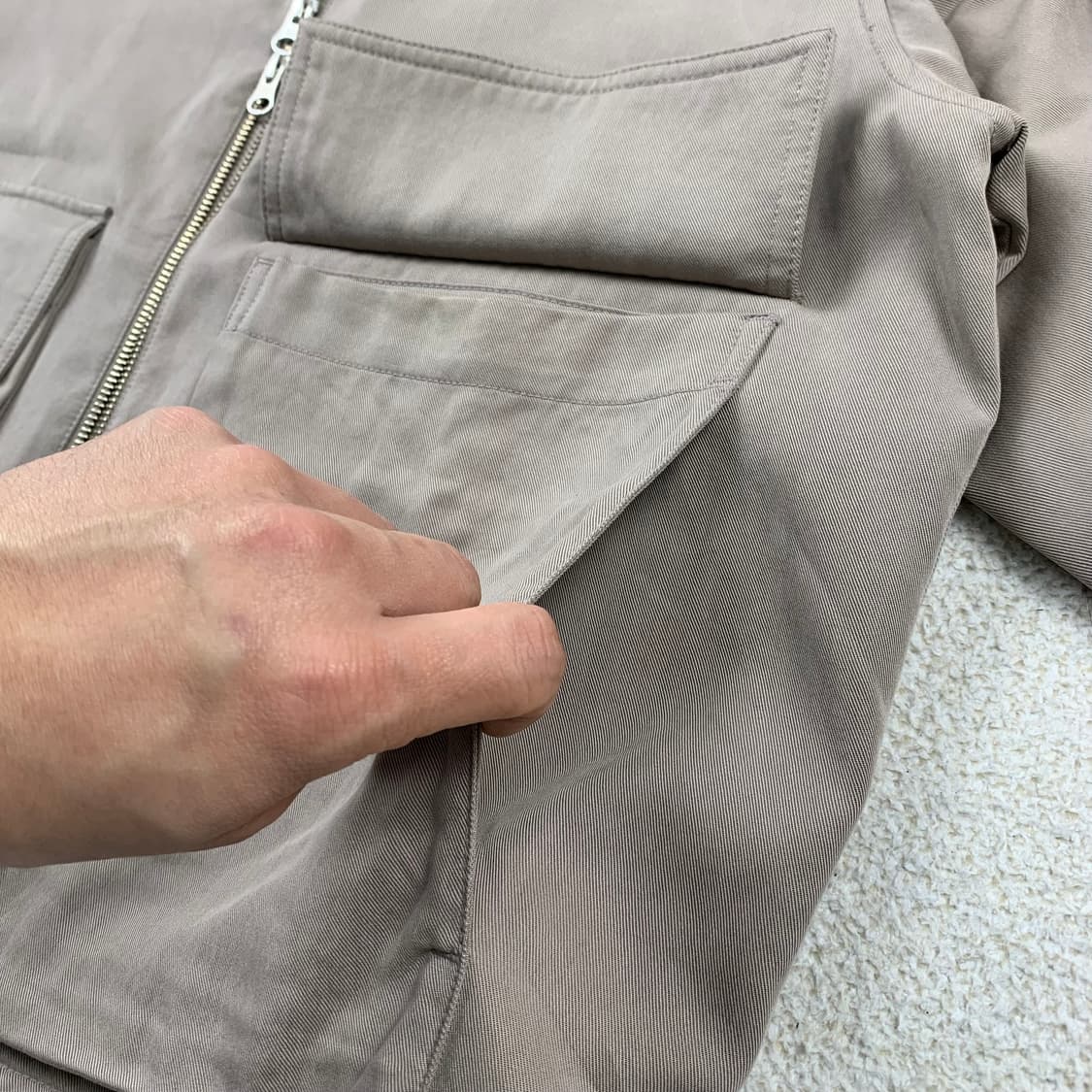 인사일런스 드레이프 플라이트 텐셀 자켓 상품이미지3