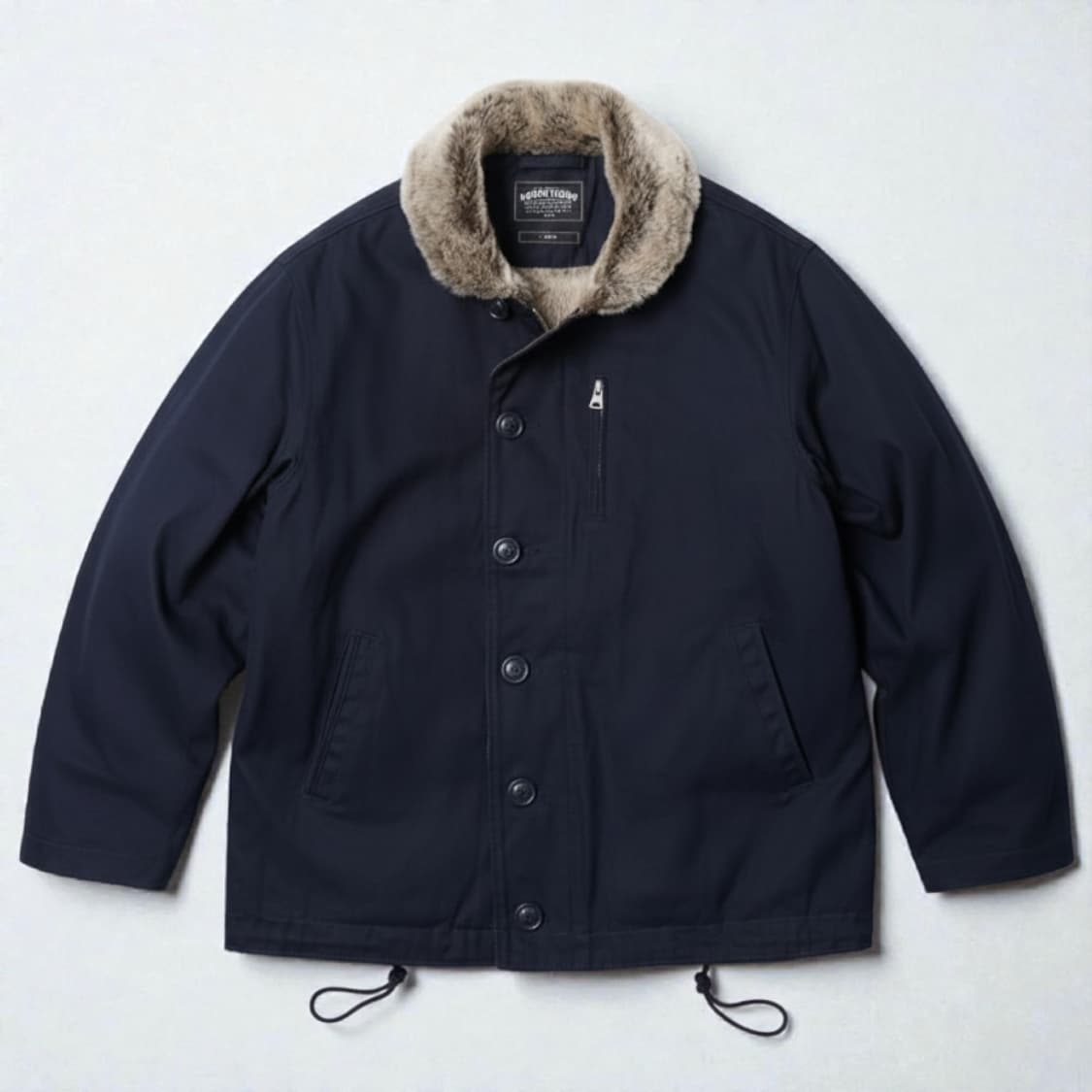 105)FrizmWORKS 프리즘웍스 N-1덱자켓 퍼카라 네이비 상품이미지1