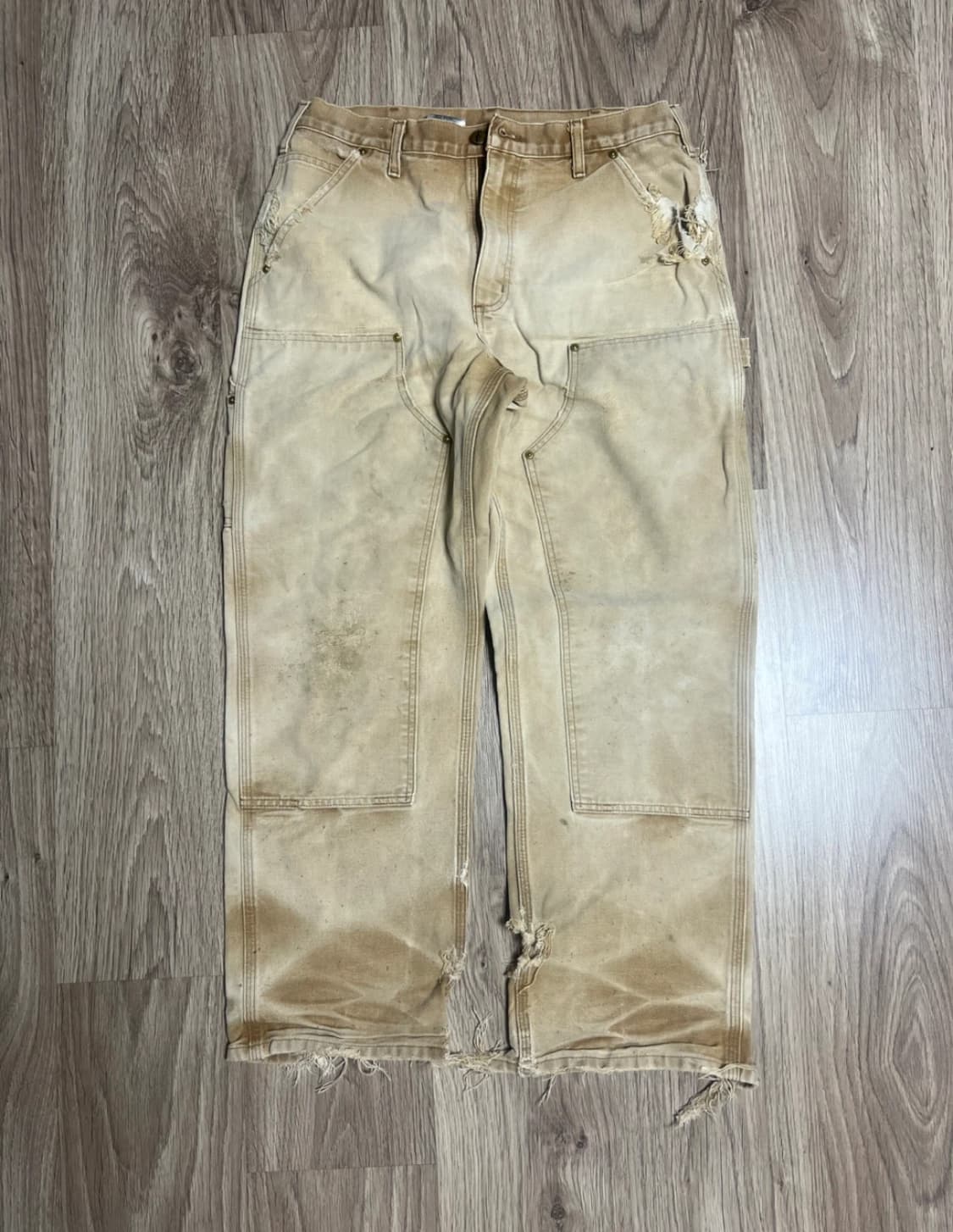 칼하트 더블니 워크 팬츠 베이지 32 상품이미지2